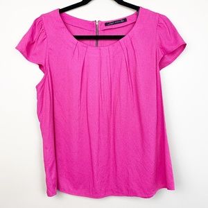Zara Woman Cap Sleeve pink blouse